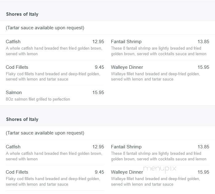 Sam's Italian Villa - Council Bluffs, IA menu_pic