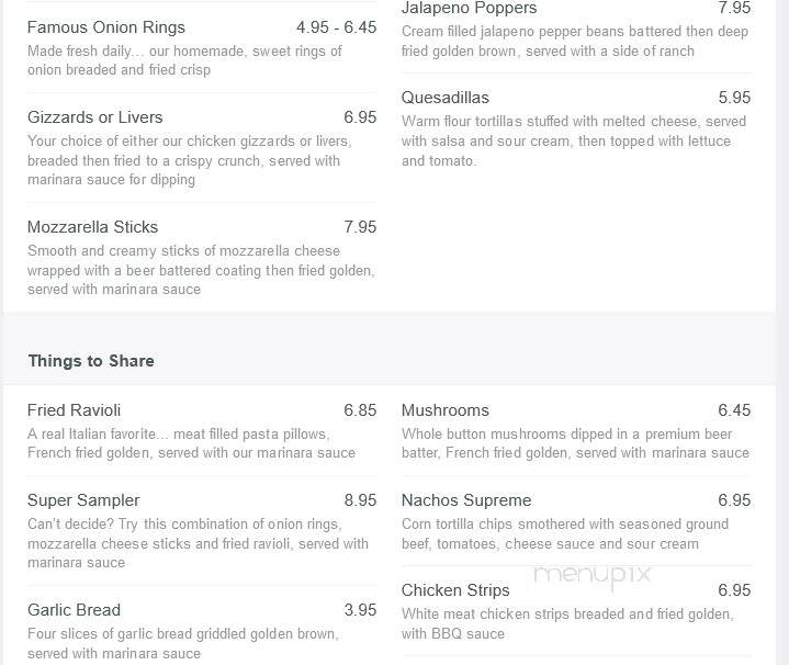 Sam's Italian Villa - Council Bluffs, IA menu_pic