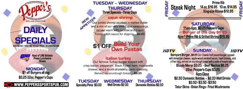 Peppers Grill & Sports Pub - Cedar Falls, IA