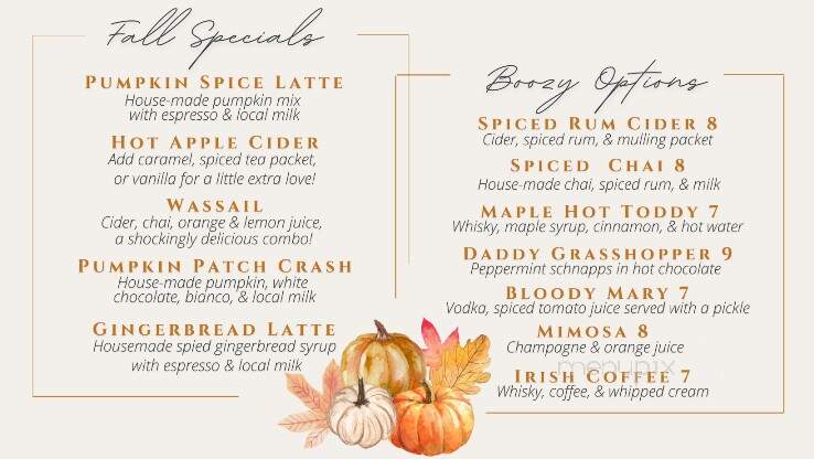 Magpie Coffeehouse - Decorah, IA menu_pic
