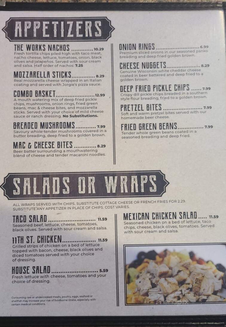 Jorgie's - De Witt, IA menu_pic