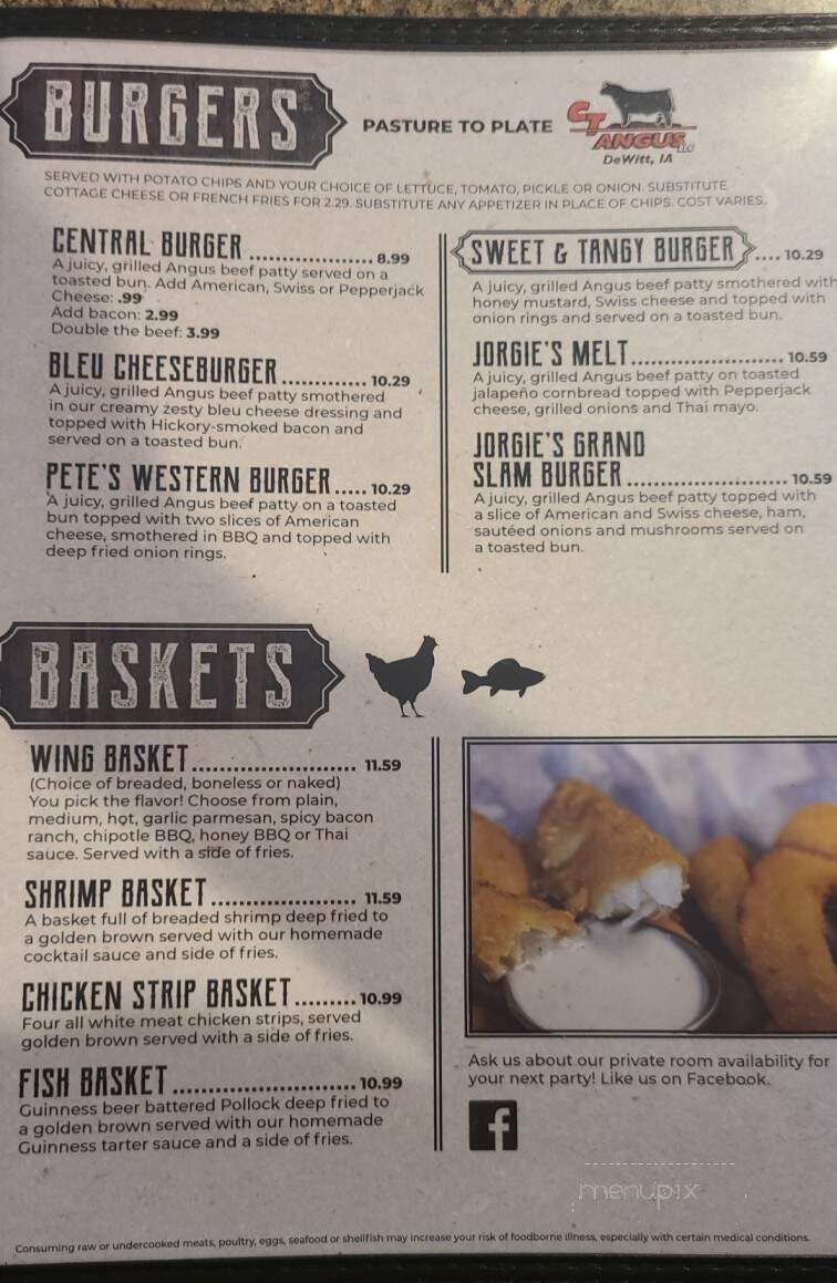 Jorgie's - De Witt, IA menu_pic