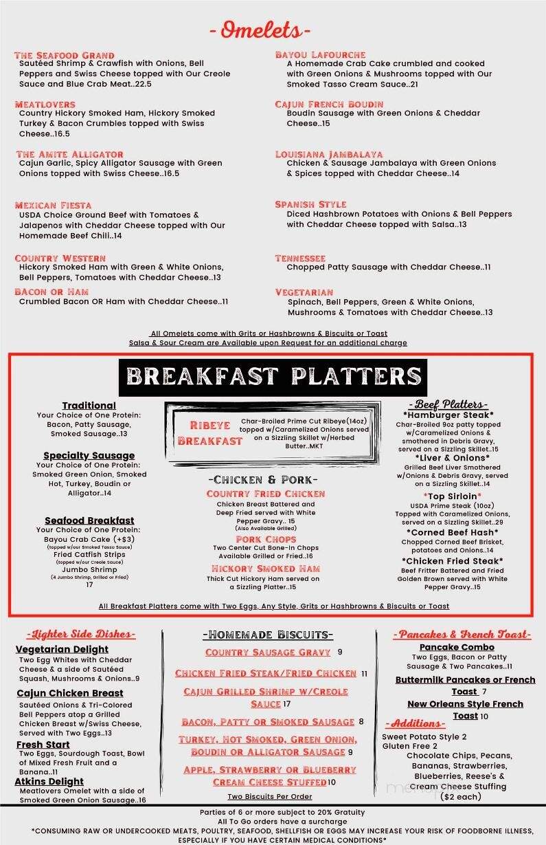 Frank's Smokehouse - Prairieville, LA menu_pic