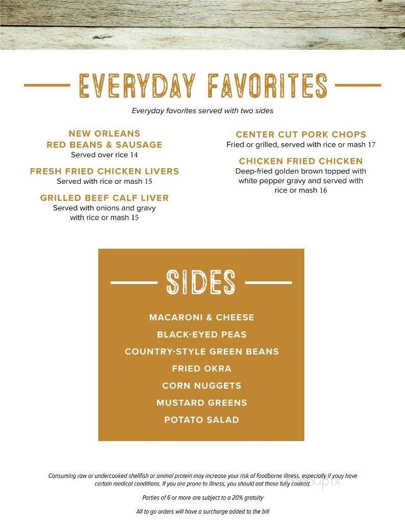 Frank's Smokehouse - Prairieville, LA menu_pic