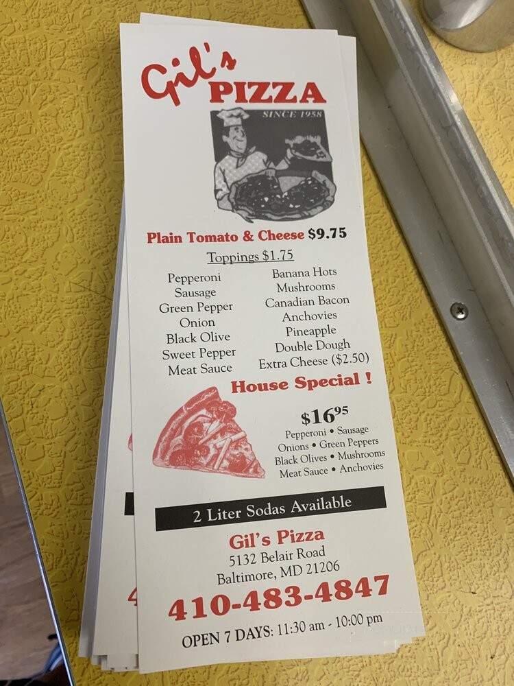 Gil's Pizzas - Baltimore, MD