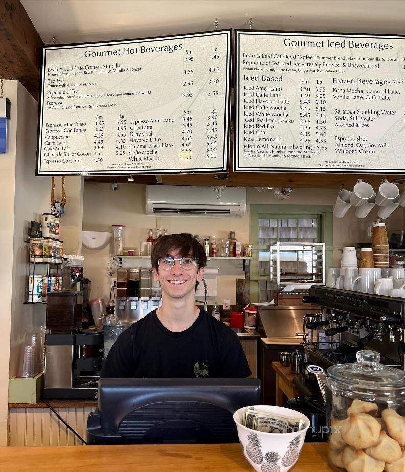 Bean & Leaf Cafe - Rockport, MA menu_pic