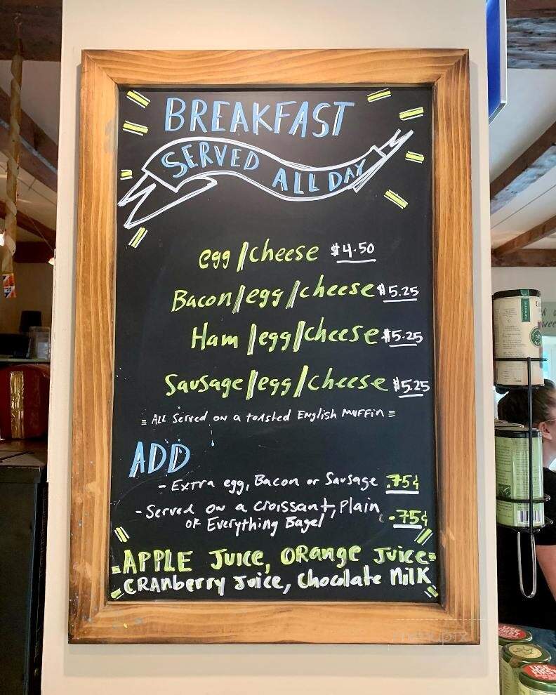 Bean & Leaf Cafe - Rockport, MA menu_pic