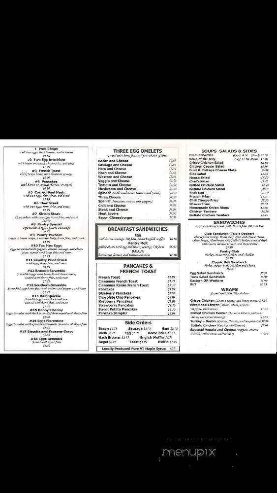 Denny's Pantry - Greenfield, MA menu_pic