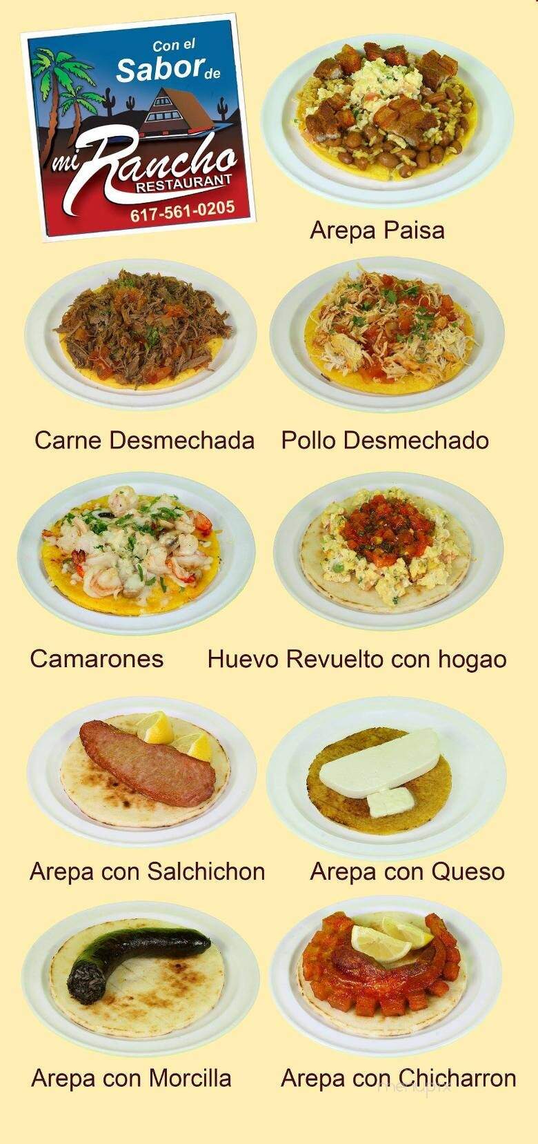 Mi Rancho Restaurant - East Boston, MA menu_pic