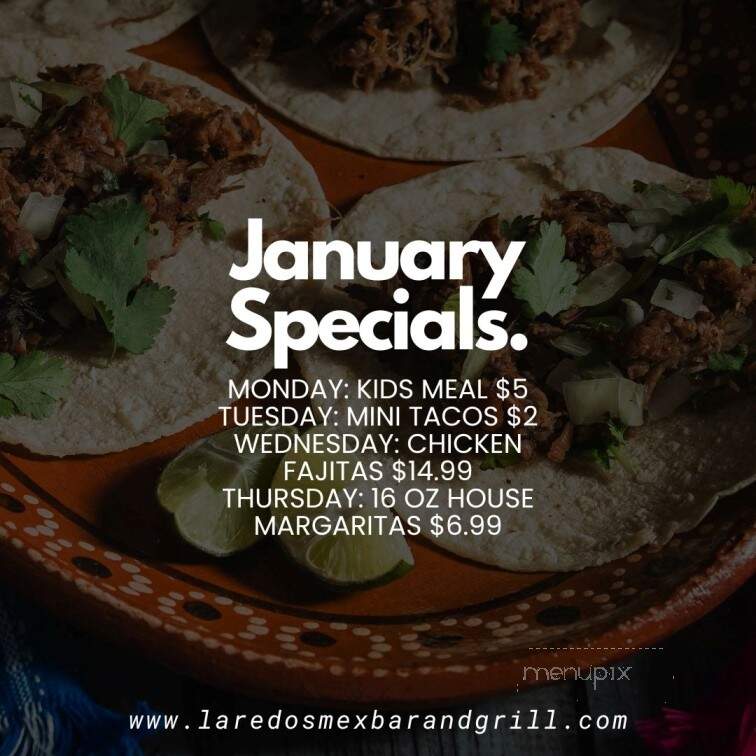 Laredos Mexican Restaurant - Cumming, GA menu_pic