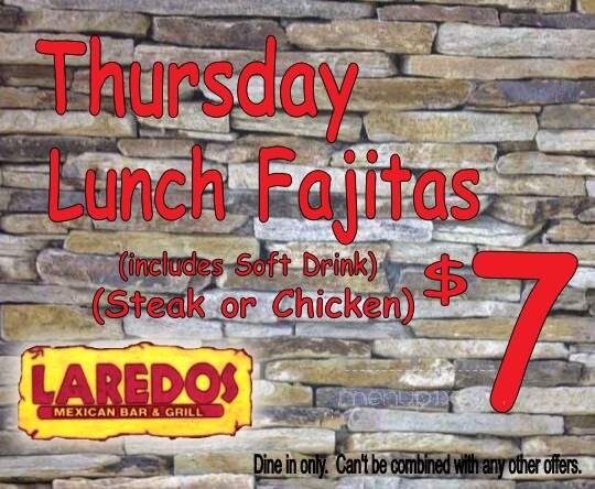 Laredos Mexican Restaurant - Cumming, GA menu_pic