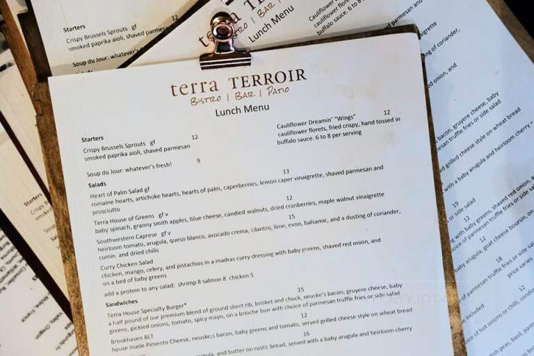 Terra Grille - Atlanta, GA menu_pic