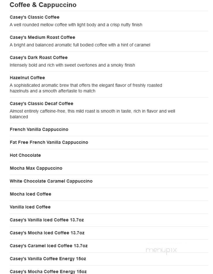 Casey's General Store - New Haven, MO menu_pic