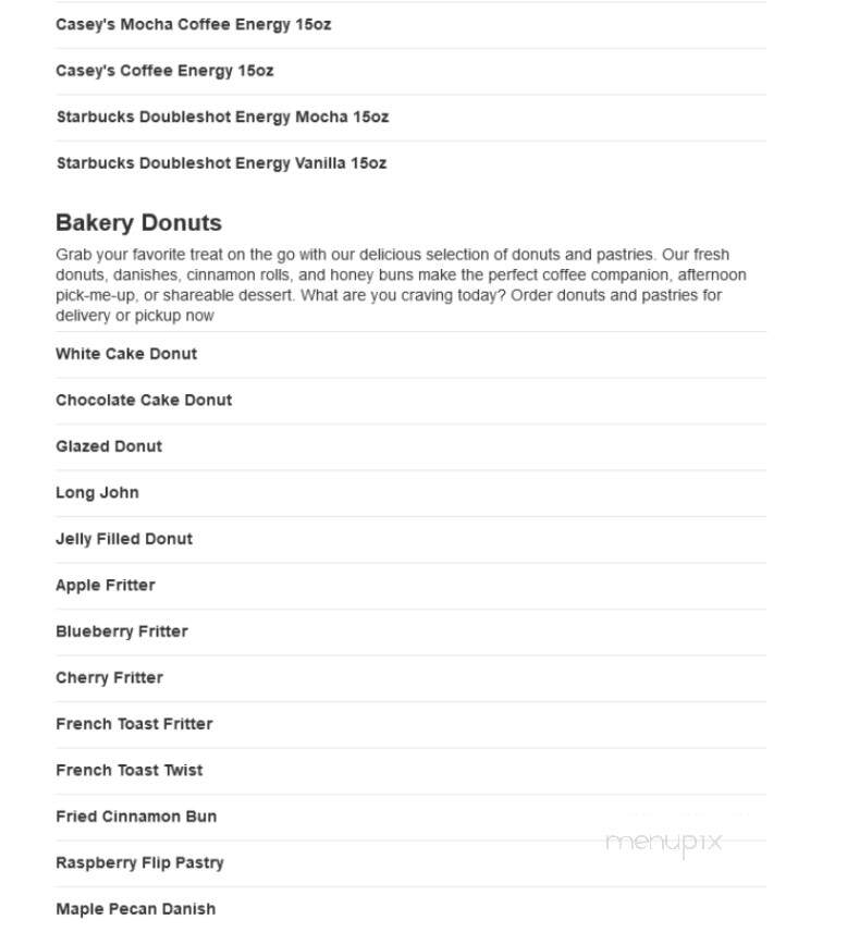 Casey's General Store - New Haven, MO menu_pic