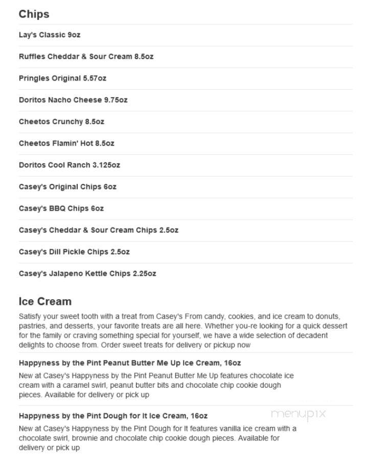 Casey's General Store - New Haven, MO menu_pic