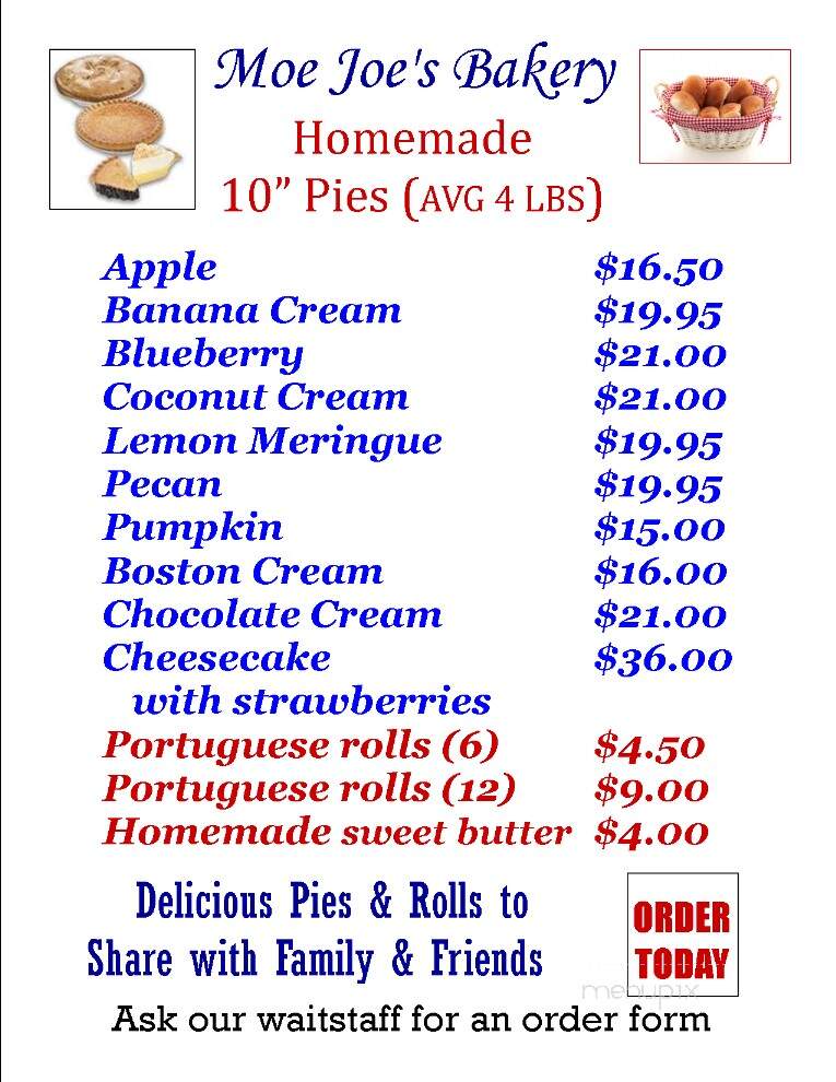 Moe Joe Country Diner - Manchester, NH menu_pic