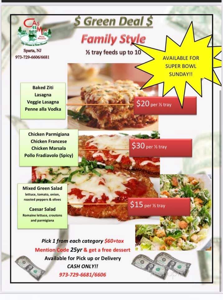Casa Mia Pizza & Catering - Sparta, NJ menu_pic