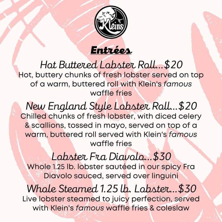 Klein's Fish Market Waterside - Belmar, NJ menu_pic