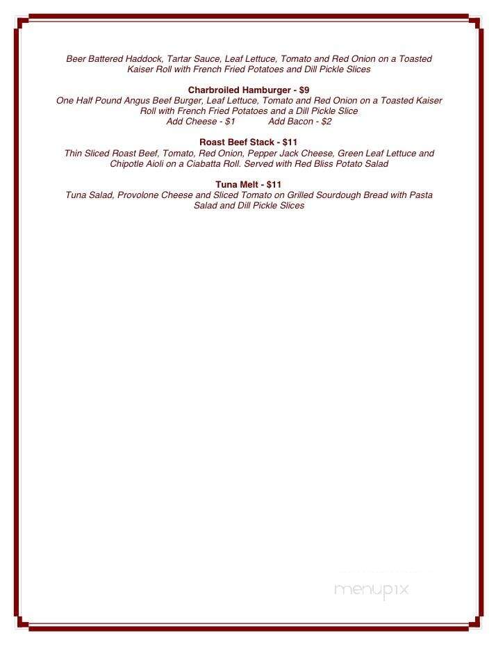 Red Coach Inn - Niagara Falls, NY menu_pic