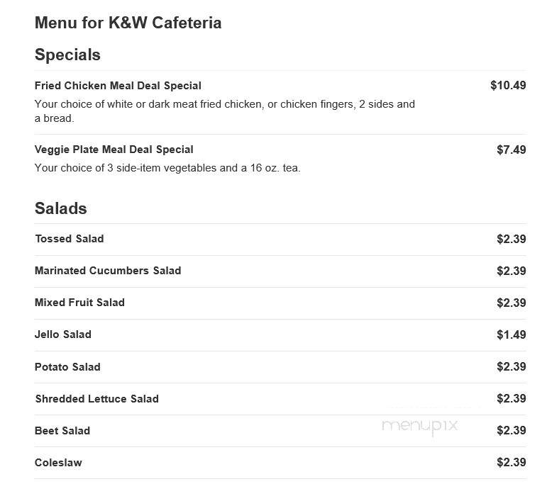 K & W Cafeterias - Winston Salem, NC