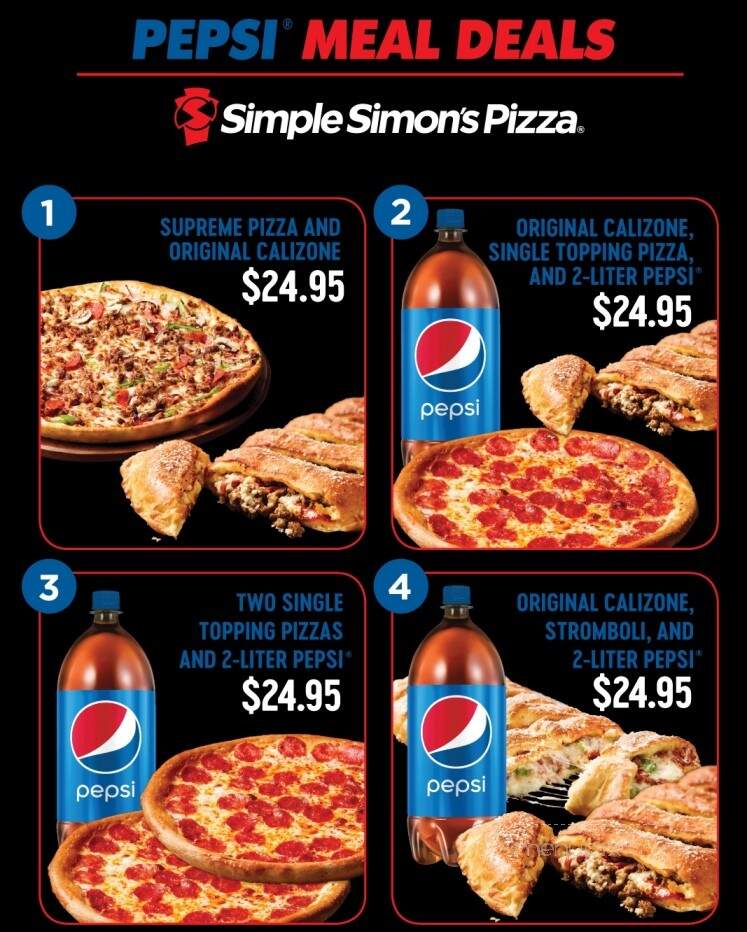Simple Simon's Pizza - Cleveland, OK menu_pic