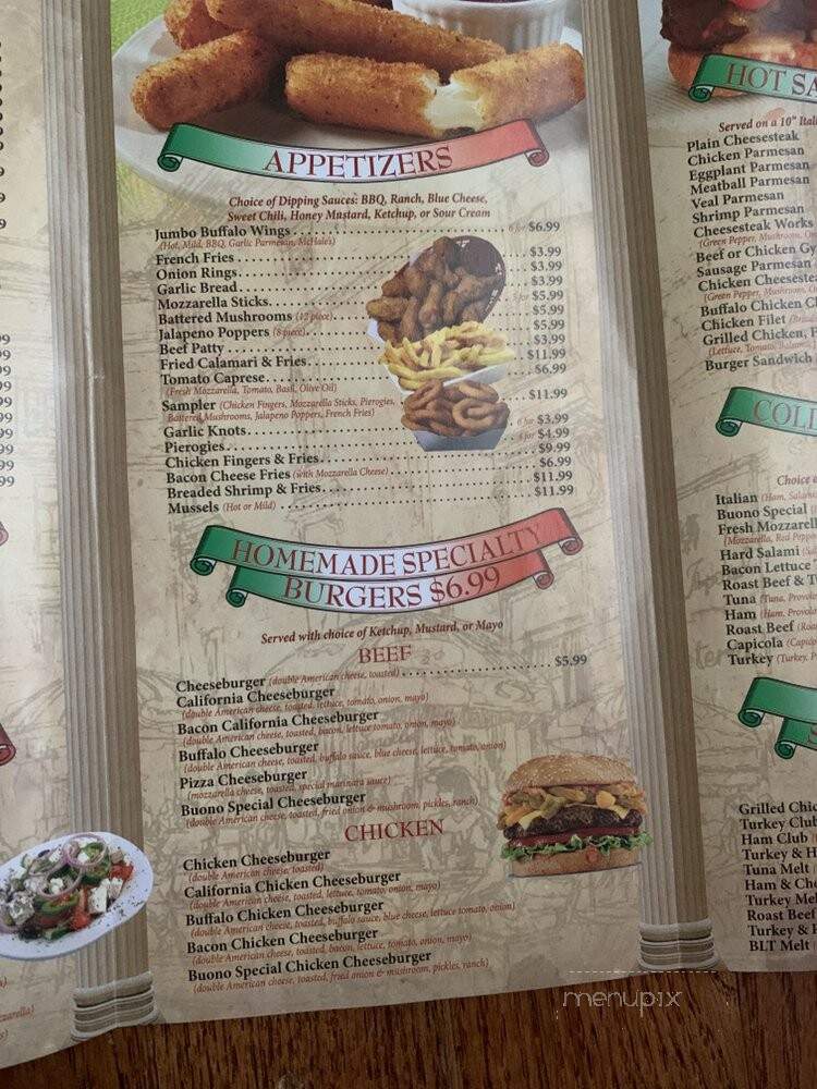 Bono Pizza - Stroudsburg, PA menu_pic