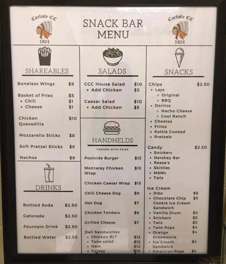 Carlisle Country Club - Carlisle, PA menu_pic