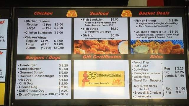 J's Steaks & Subs - Bethlehem, PA menu_pic