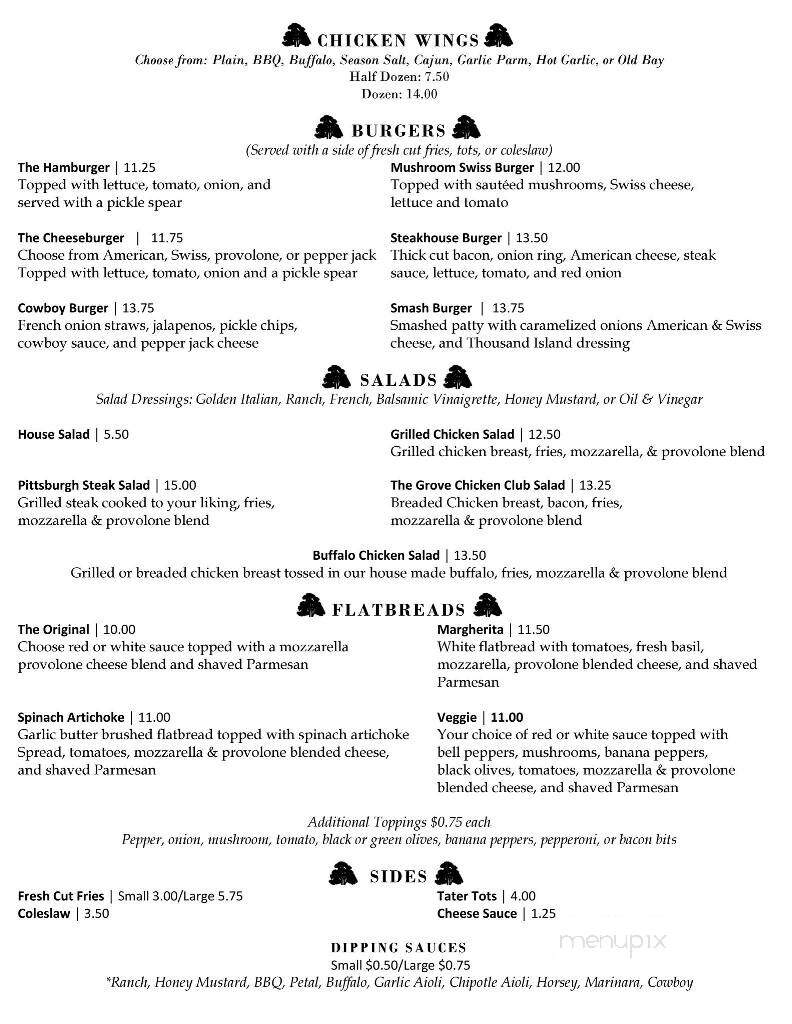 Linden Grove - Castle Shannon, PA menu_pic