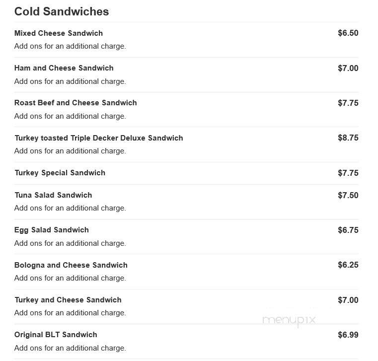 Village Delicatessen - Jenkintown, PA menu_pic