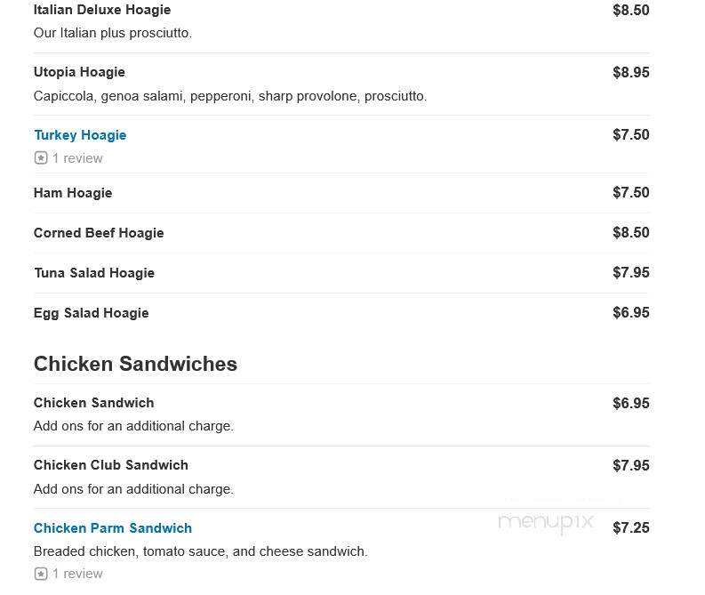 Village Delicatessen - Jenkintown, PA menu_pic
