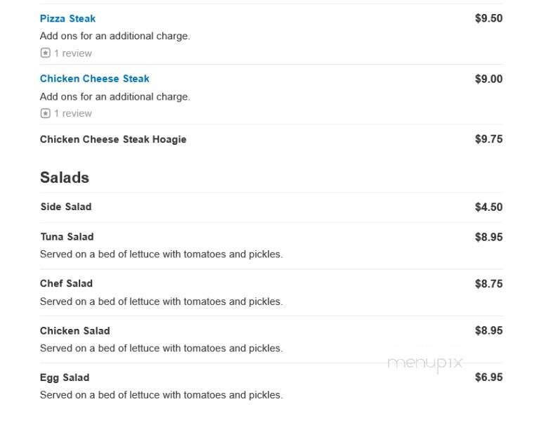 Village Delicatessen - Jenkintown, PA menu_pic