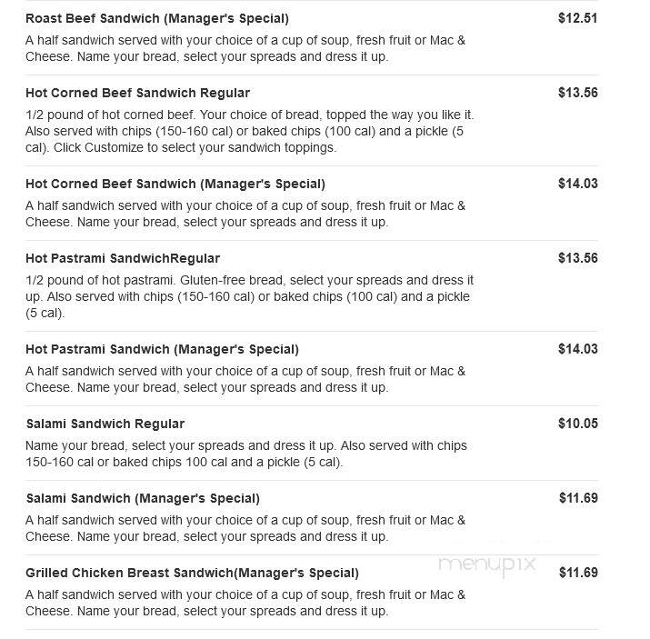 Jason's Deli - Greenville, SC menu_pic
