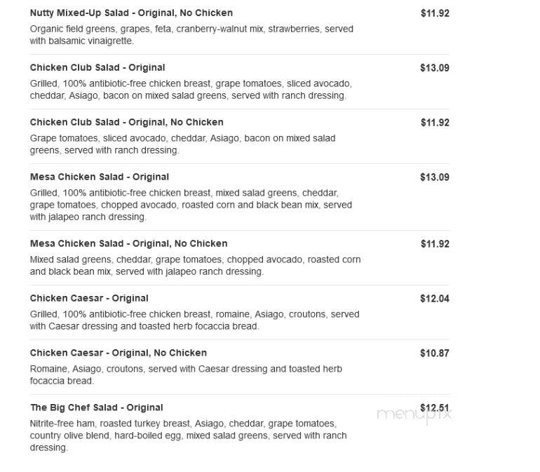 Jason's Deli - Greenville, SC menu_pic