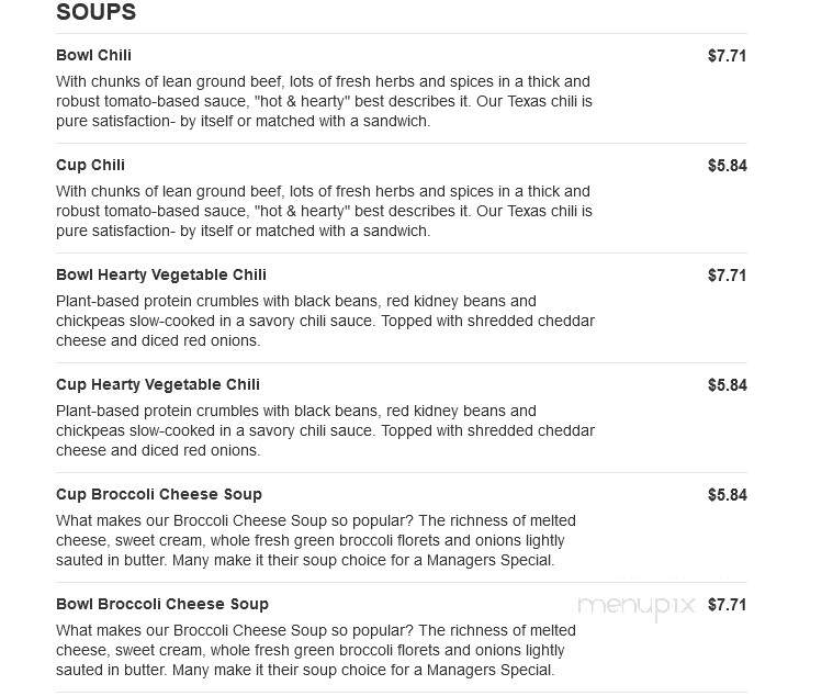 Jason's Deli - Greenville, SC menu_pic