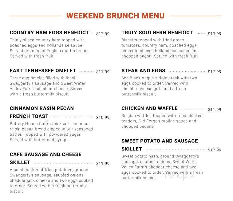 Old Mill Bakery Cafe - Pigeon Forge, TN menu_pic