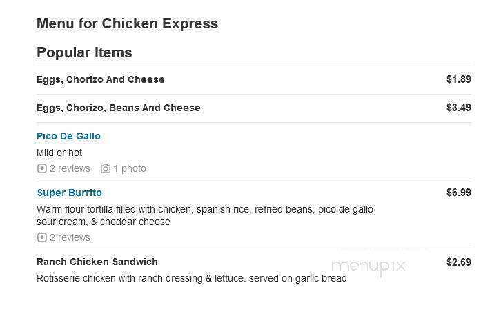 Chicken Express - Fairfield, CA