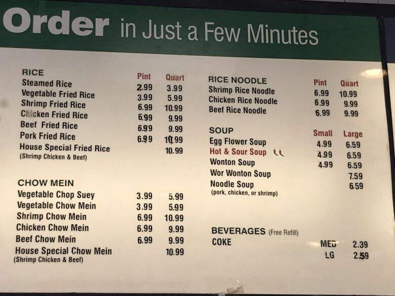 Tasty Goody Chinese Fast Food - Upland, CA menu_pic