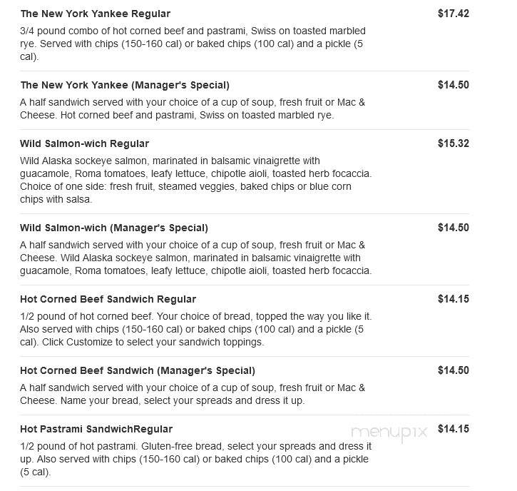 Jason's Deli - East Peoria, IL menu_pic