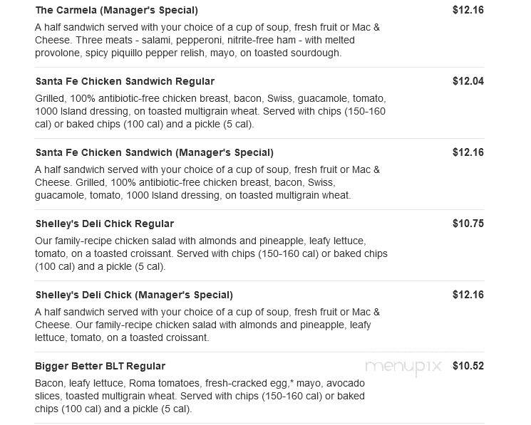 Jason's Deli - East Peoria, IL menu_pic