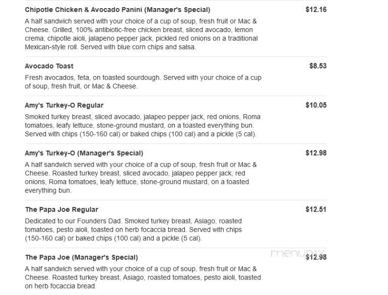 Jason's Deli - East Peoria, IL menu_pic