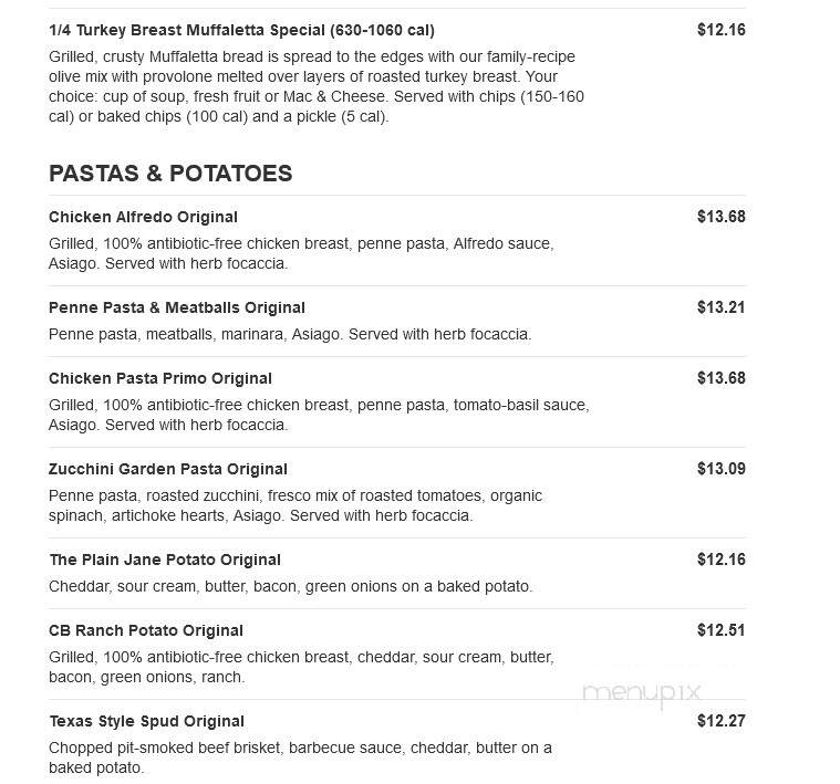 Jason's Deli - East Peoria, IL menu_pic