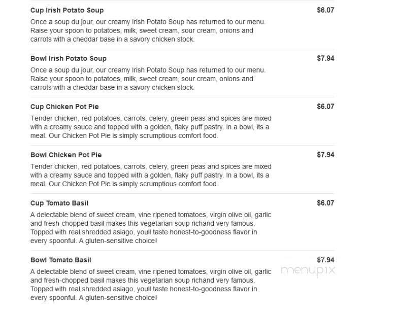 Jason's Deli - East Peoria, IL menu_pic