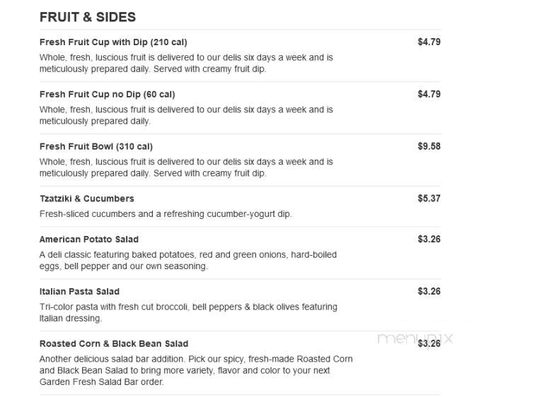 Jason's Deli - East Peoria, IL menu_pic