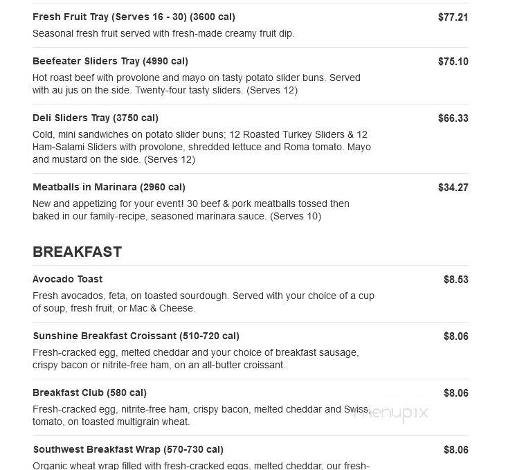 Jason's Deli - East Peoria, IL menu_pic