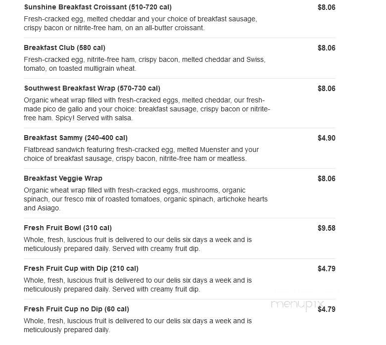 Jason's Deli - East Peoria, IL menu_pic