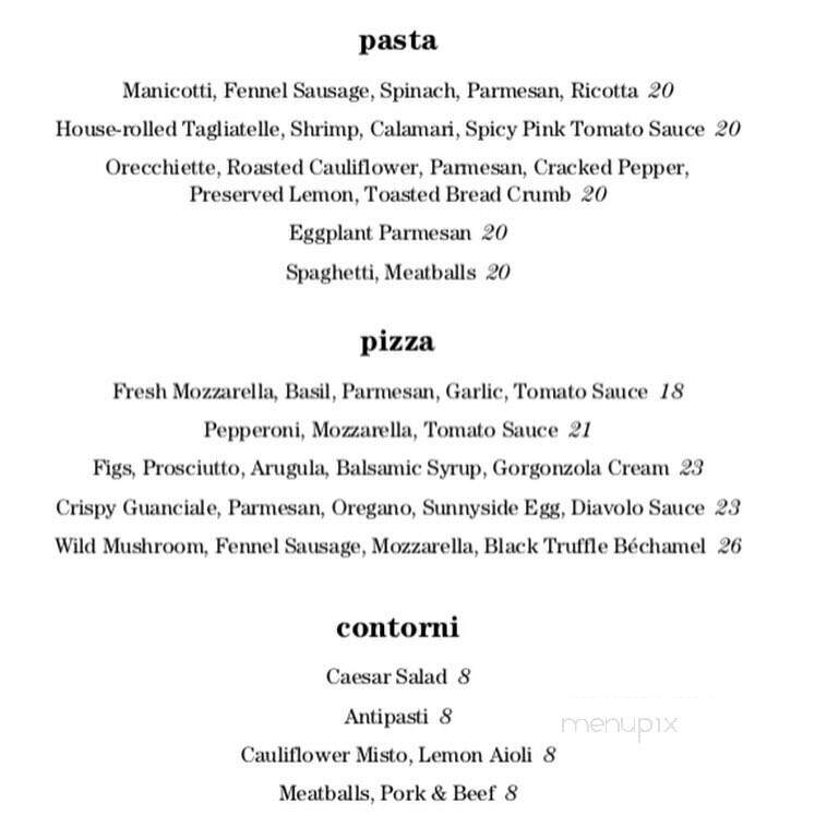 Strangers & Saints - Provincetown, MA menu_pic