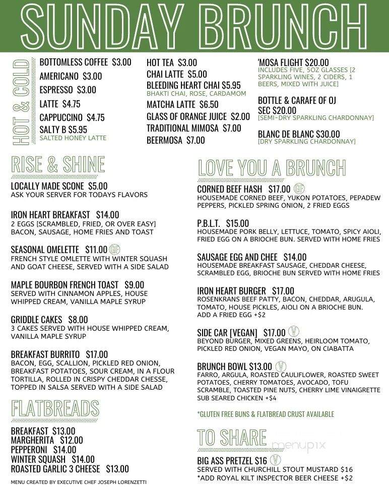 War Horse Brewery - Geneva, NY menu_pic