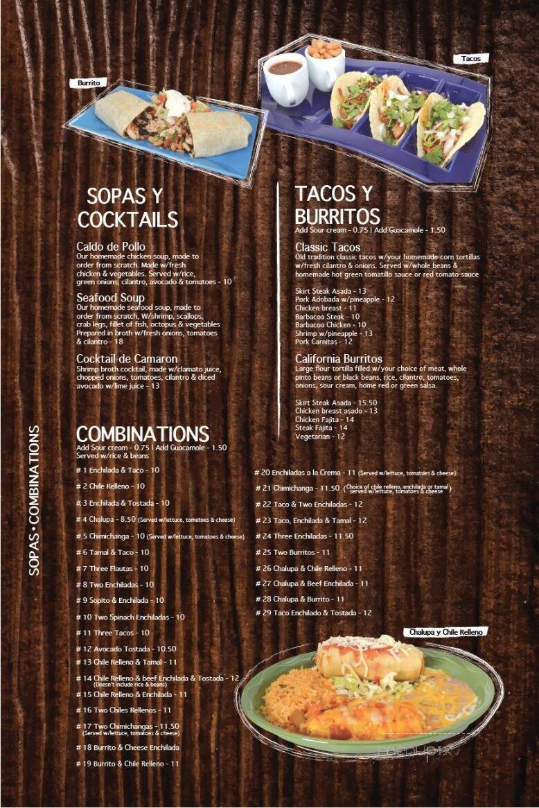 Casa Tequila - Stuart, FL menu_pic