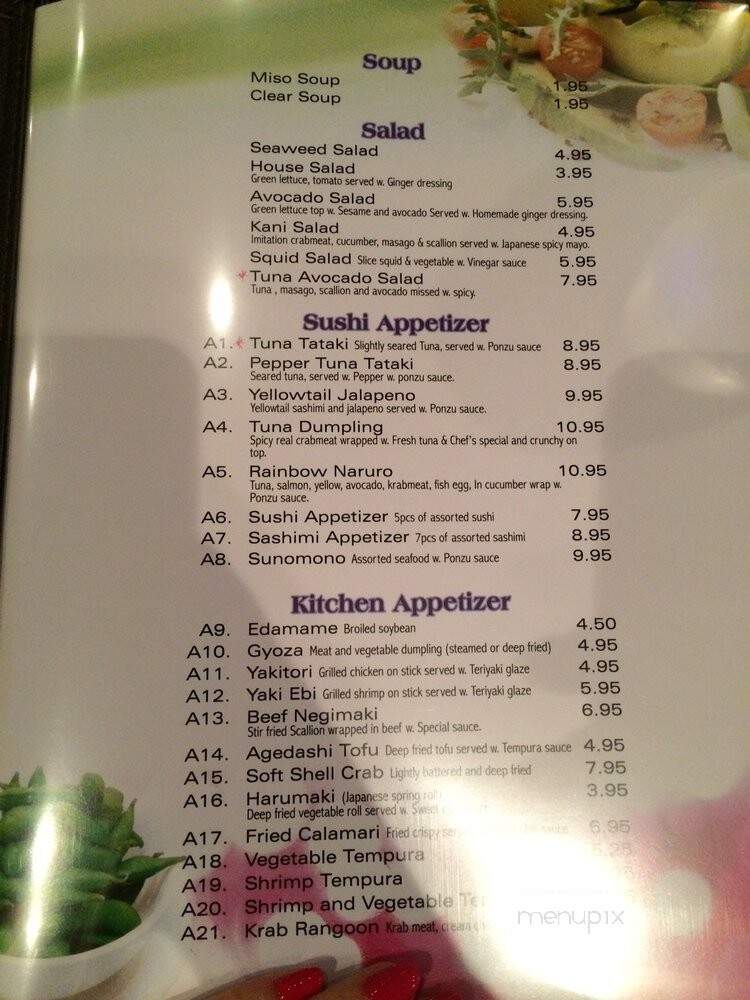 Corner-Sushi - St. Augustine, FL menu_pic